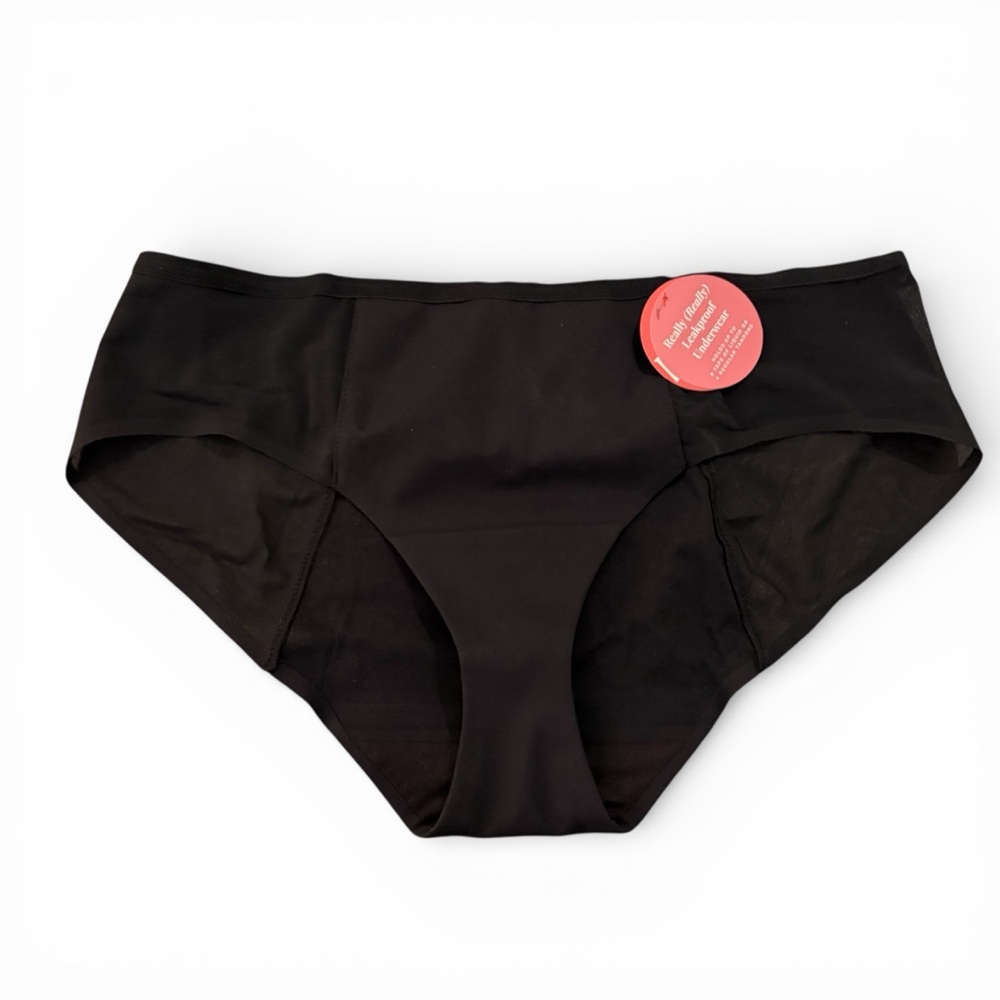 New‎ Proof Leak Proof Underwear Black Mesh Hipster - XL